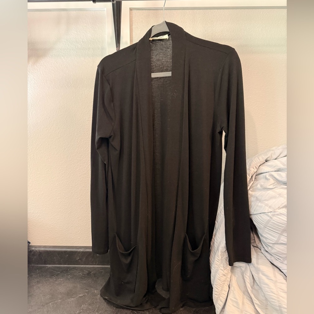 Zenana Outfitters Classic Black Cardigan